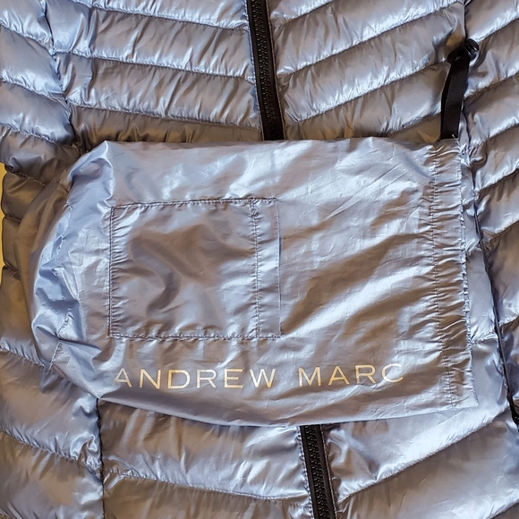 Andrew Marc Lightweight Down Puffer Coat - Picture 7 of 13